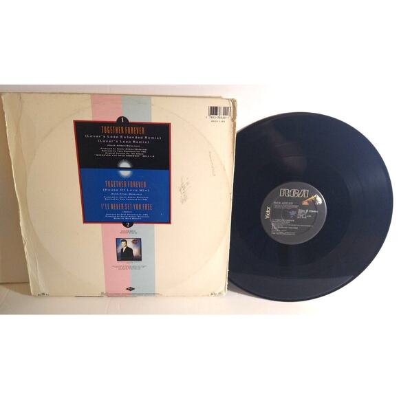 Rick Astley Together Forever Vinyl 12" EP Record Synth-Pop House Dance Pop 1988 - Picture 4 of 4